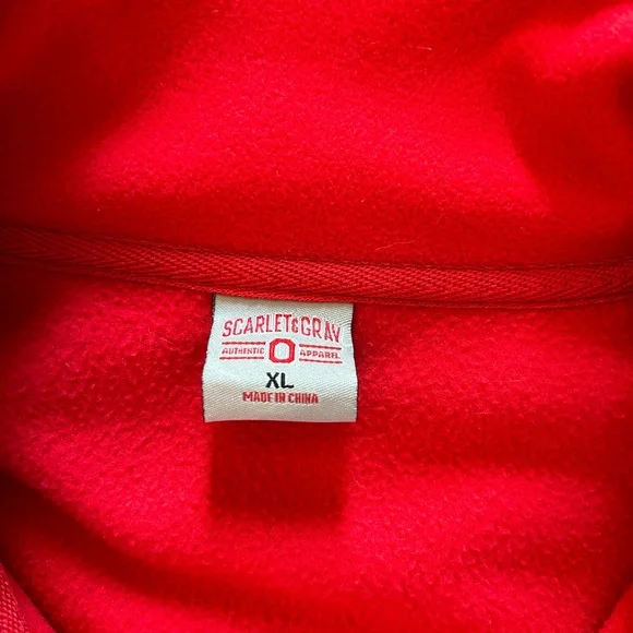 Ohio State full zip men’s fleece jacket. Excellent condition. XL - Picture 2 of 4